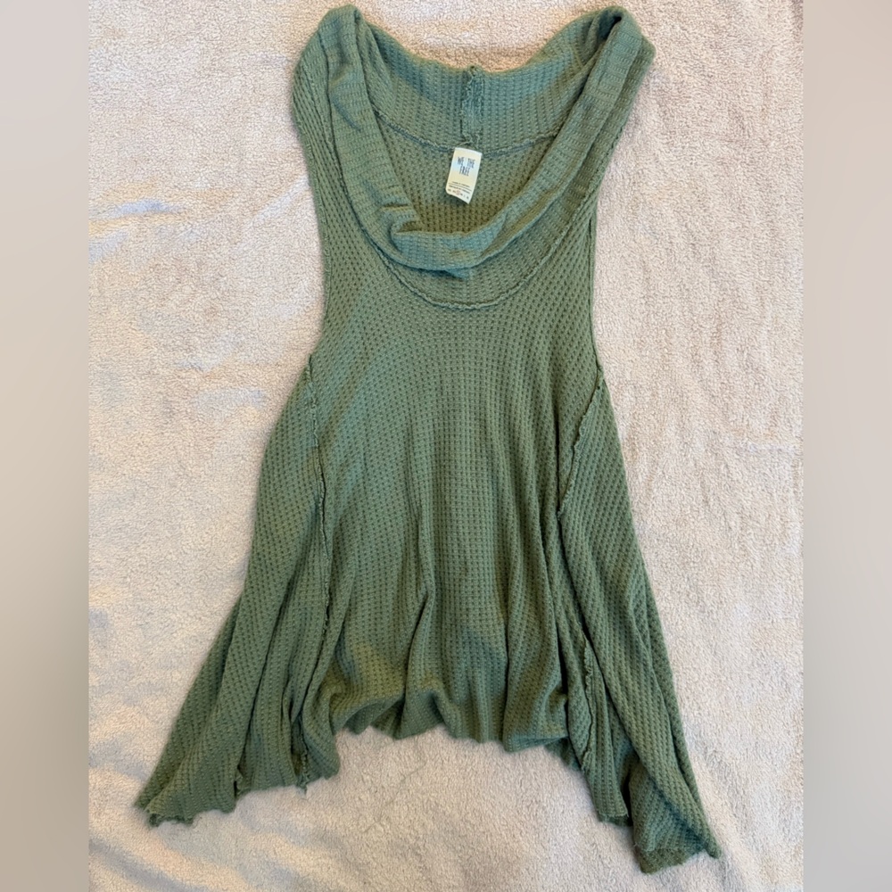 We The Free Sage Waffle Knit Top